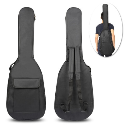 

Black Padded Electric Guitar Bag Soft Case Double Straps Backpack Carrying Bags