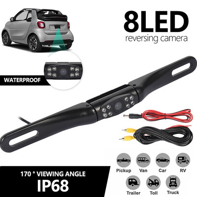 

170° 8 LED Car Rear View Reverse Backup Parking Camera