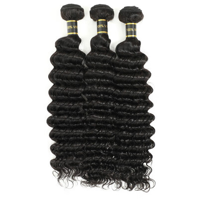 

Amazing Star Deep Wave Bundles Hair Brazilian Virgin Human Hair Extensions Good Quality Deep Wave Brazilian Hair 3 PcsLot