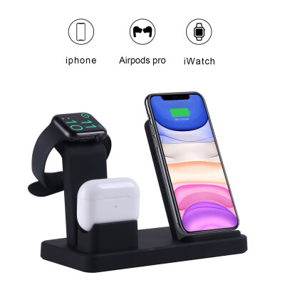 

3 In 1 Wireless Charger Fast Charging Station for Apple Watch Series 54321 for AirPods Pro for IPhone 11 Pro Max Xs Max Xs X