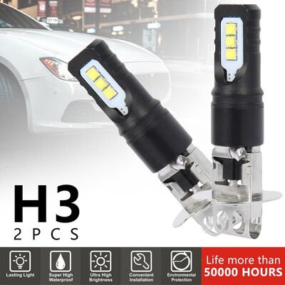 

2PCS H3 Car LED Fog Light Car Fog Light Driving DRL Auto Lamp
