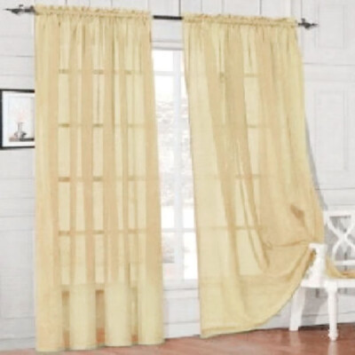 

Fashion Tulle Window Screening Blinds Sheer Voile Gauze Curtain for Cafe Living Room Balcony Translucidus Decor D9440