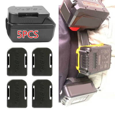 

5Pcs Battery Mounts Holder Storage Rack for Bosch-18V Battery BAT622 for MAKITA BL1860B 18V Battery