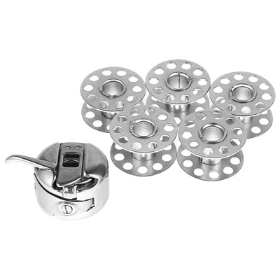 

Willstar Bobbin Case with 4 Metal Bobbins Fit Singer Brother Janome Toyota Domestic Sewing Machines
