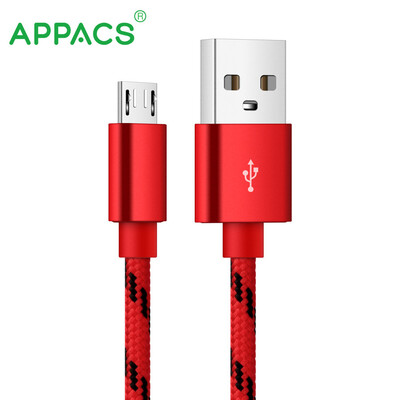 

APPACS 1M 3FT Micro USB Cable Braided Wire Metal Shell 5V 21A connector Android USB Cable for Samsung Sony Xiaomi Huawei