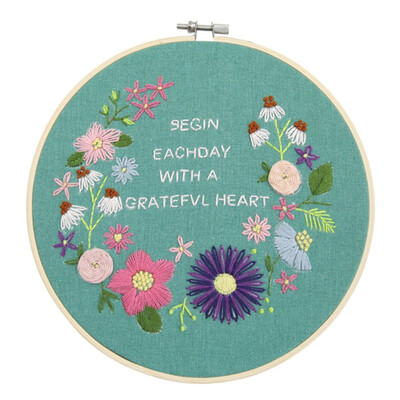 

Embroidery Retro Hoop For Beginner Needlework Cross Stitch Kit Handmade Sewing Wall Art Flowers Series