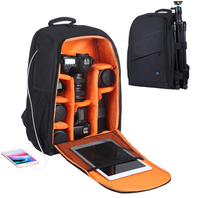 

PULUZ Outdoor Portable Waterproof Scratch-proof Dual Shoulders Backpack Camera Bag Upgrade Version