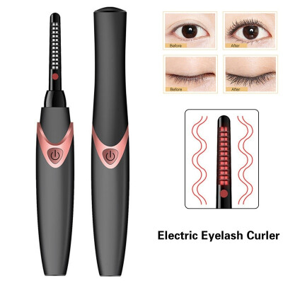 

Premium Mini USB Rechargeable Electric Heated Eyelash Long Lasting Electric Ironing Eyelash Curler Device for Beauty Gift