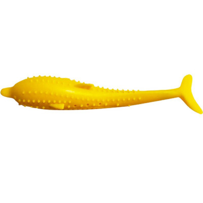 

Pet Cat Toothbrush Toy Fish Shape Catnip Flavor Silicone Molar Stick Teeth Cleaning Toy For Cat Kitten Chew Toy Pet Supplies