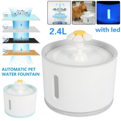 

Willstar LED Electric USB Automatic Dog Cat Pet Water Fountain Electric Pet Drinker Bowl