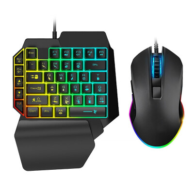 

LED Light One-handed Keyboard&mouse Game Artifact Left Hand Keypad