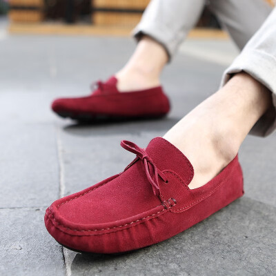 

Comfortable casual mens shoes peas shoes leather scrub autumn new shoes casual lazy tide mens shoes summer