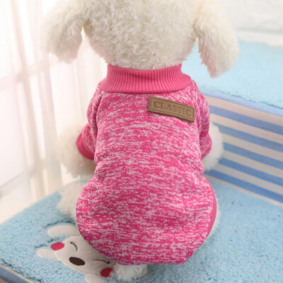 

Classic Dog Clothes Warm Puppy Outfit Pet Jacket Coat Winter Dog Clothes Soft Sweater Clothing For Small Dogs Chihuahua 25S1