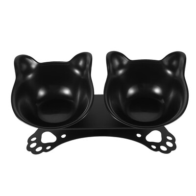 

Anti-Vomiting Double Orthopedic Pet Bowl Pet Dog Cat Pet Food Water Bowl Cute