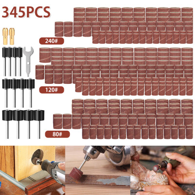 

Willstar 345PcsSet Combination Drum Sander Kit Wrench for Dremel Rotary Tool