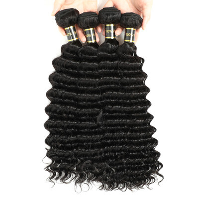 

Amazing Star Deep Wave 4 Bundles Brazilian Virgin Hair Deep Wave Human Hair Can Be Dyed&Bleached