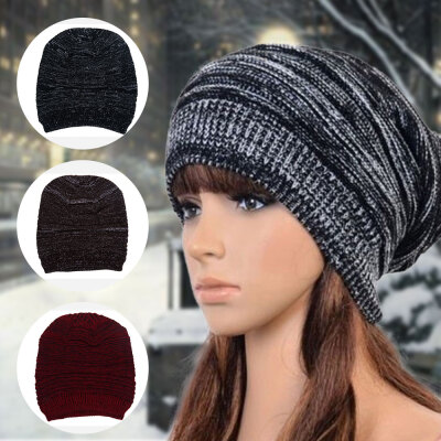 

Mens Ladies Knitted Woolly Winter Oversized Slouch Beanie Hat Cap Unisex