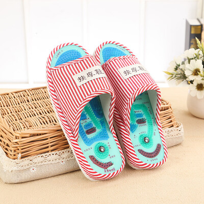 

Willstar 1Pair Foot Massage Slippers Health Shoe Reflexology Magnetic Sandals-Female Size