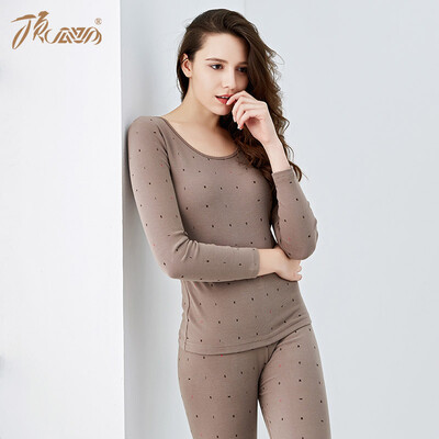 

Top melon autumn clothes long pants women 2018 new couple autumn clothes long pants comfortable youth thermal underwear cotton sweater set t90031-01031 Navy blue printing 185