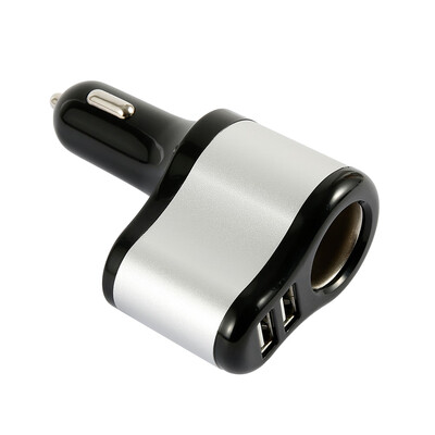 

Dual USB Port Car Charger Splitter Cigarette Lighter Socket Power Adapter