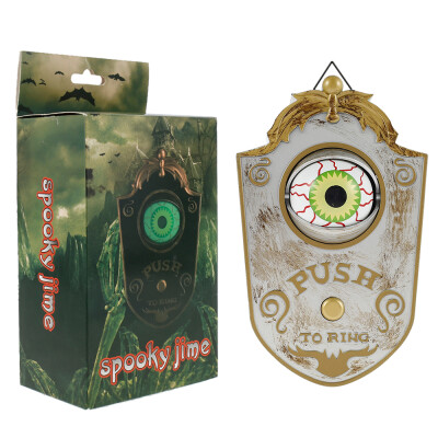 

Willstar 1PC Halloween One-Eyed Doorbell Decoration Party Trick Toy WhiteNo Battery