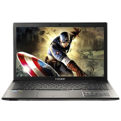 

HASEE GOD OF WAR K670D-G5D1 Laptop Notebook PC 156" IPS 19201080 HD Display for Intel i3-7100 Processors GTX1050 4G GDDR5 8GB DD
