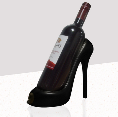 

Natural resin creative high heeled shoes red wine rack home living room table decoration accessories