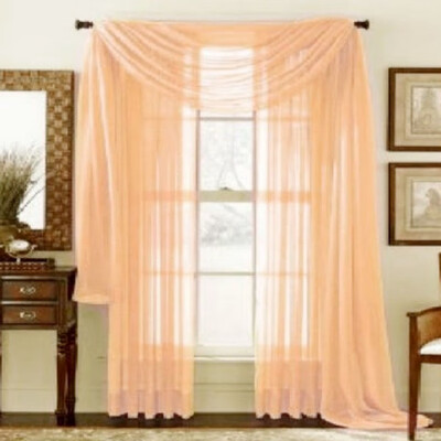 

Fashion Tulle Window Screening Blinds Sheer Voile Gauze Curtain for Cafe Living Room Balcony Translucidus Decor D9440