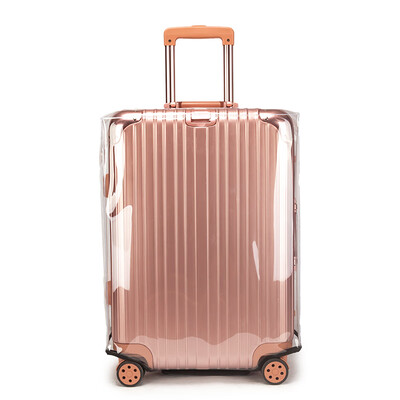 

40000 km transparent PVC suitcase protective cover luggage case pull box dust cover thick wear-resistant shipping sleeve SW2025 for 20 inch trolley case