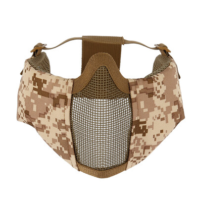 

Tactical Half Face Protective Mask Comfortable Military Mesh Face Mask