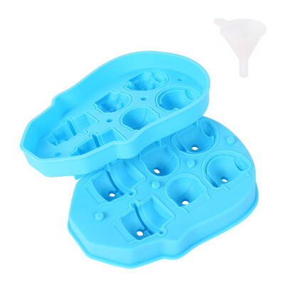 

Skull style ice cube silicone material childrens favorite family necessities