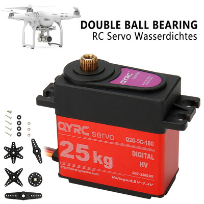 

Willstar 2Pc Metal Gear 25KG Core Motor Digital Servo for 110 18 RC Car Boat W