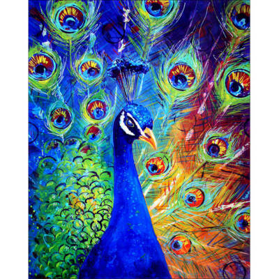 

5D DIY Diamond Embroidery Set Full Square Drill Diamond Painting Picture Of Stones Peacock Animals Wall Decor for home decor