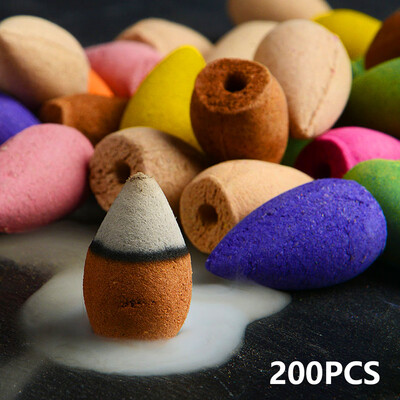 

Willstar 200pcs Incense Hollow Bullet Backflow Cones Mixed Fragrances Smoke Tower Cone