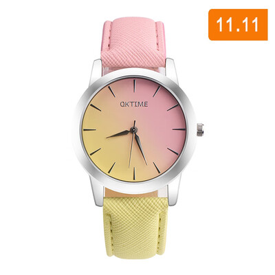 

Womens Bracelet Watches Quartz Wrist Watch Retro Rainbow Design Casual Leather Band Ladies Dress Sport Watches Relogio Feminino
