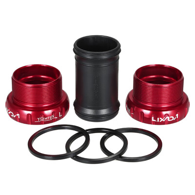 

Lixada MTB Mountain Bike Bicycle Cycling Thread Type Bottom Bracket Aluminum Alloy 68mm73mm BB Crank Set Bearing Axis Parts