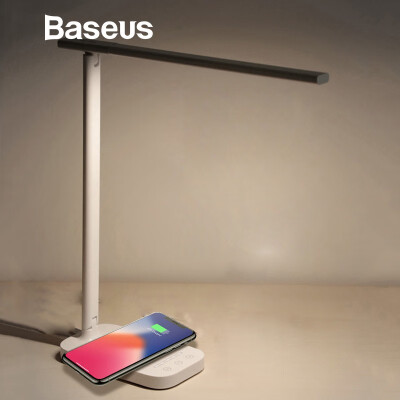 

Baseus 2 in 1 Home Office Desk LED Lamp Light Qi Wireless Charger for Iphone  XR 8 Samsung S10 Note 9