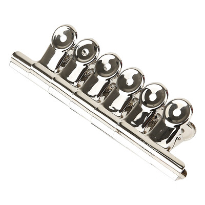 

Morning light &G stationery 64mm silver round ticket holder data collation clip paper clip 6 Pack ABS92644