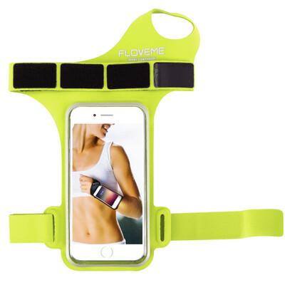 

FLOVEME 47" Green Cycling Riding Armband Case Adjustable Water Resistant Sport Bag Gym Running Climing Out Door Nylon Phone Pouch