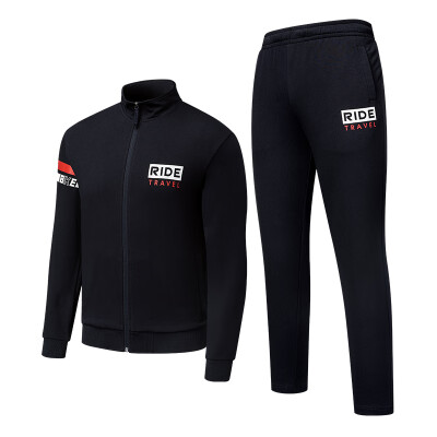 

Jordan mens wear life sports knit suit long-sleeved sweater trousers XWW3382549 black XL