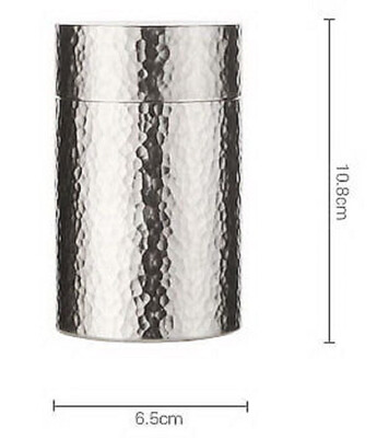 

Pitting Tin Double Lid Tea Canister Caddy Can Kitchen Small Storage Container 65x65x108 mm