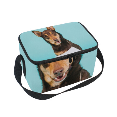 

ALAZA Lunch Box Insulated Cute Dog Lunch Bag Large Cooler Tote Bagfor Men Women