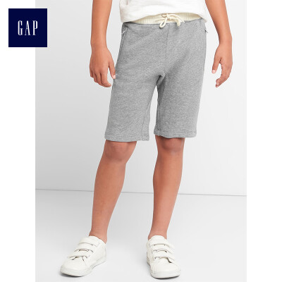 

GAP flagship store boy basic cotton soft&comfortable terry cloth elastic waist shorts 237396 light gray 110cm XS