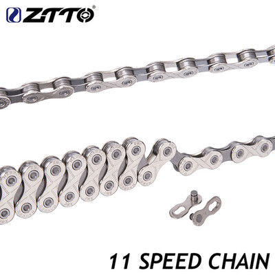 

Silver Mountain Bike Road Bicycle Accessories Practical Bicycle Chain for 11 Speed