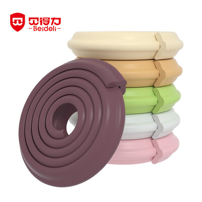 

Bedlift free adhesive thickening widened baby anti-collision bed side table corner anti-smashing childrens table side wall corner soft edging baby anti-collision sponge foam safety brown 4 m