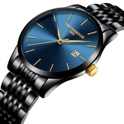 

Mens Watches Luxury Steel Brand Quartz Wrist Watches Ultra thin Men Male Waterproof Sport Watch Relogio Masculino