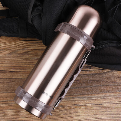 

Xiongtai shinetime insulation pot 1200ml men&women water cup large capacity 304 stainless steel insulation pot outdoor thermos car hot water bottle travel pot SJH4-120 bronze