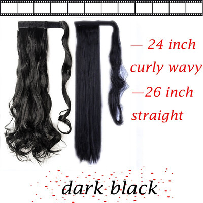 

17-23 Inch 3 Types Clip In Hair Extensions Pony Tail Wrap Around Ponytail