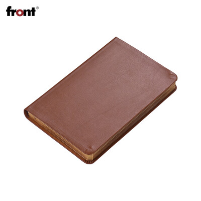 

front Portable A6 Retro Notebook PU Leather Cover Lined Paper Diary Memo Daily Writing Notepad Travel Journal for Men Women Office
