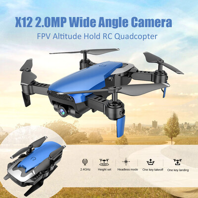 

Dongmingtuo X12 03MP Camera WiFi FPV Drone Altitude Hold One Key return RC Quadcopter
